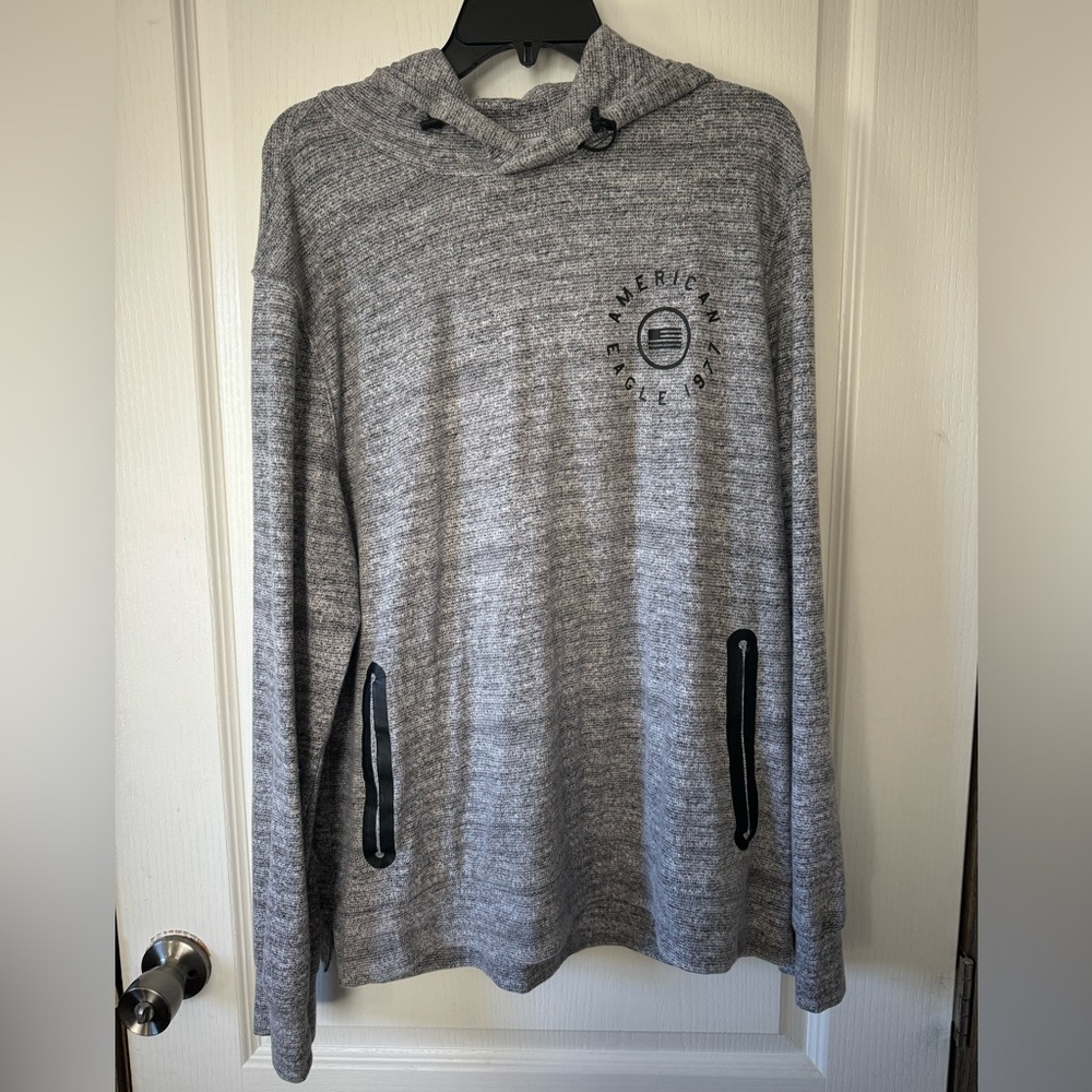 Mens American Eagle Active Flex Grey Hoodie